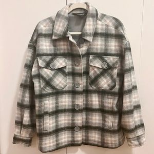 JouJou Premium Outerwear Plaid Shacket